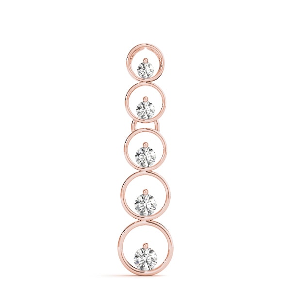 14K Rose Gold 1 ct tw Fashion Diamond Pendant