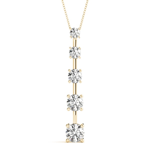 14K Yellow Gold 1 ct tw Fashion Diamond Pendant