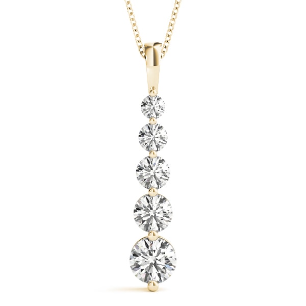 14K Yellow Gold 1 ct tw Fashion Diamond Pendant