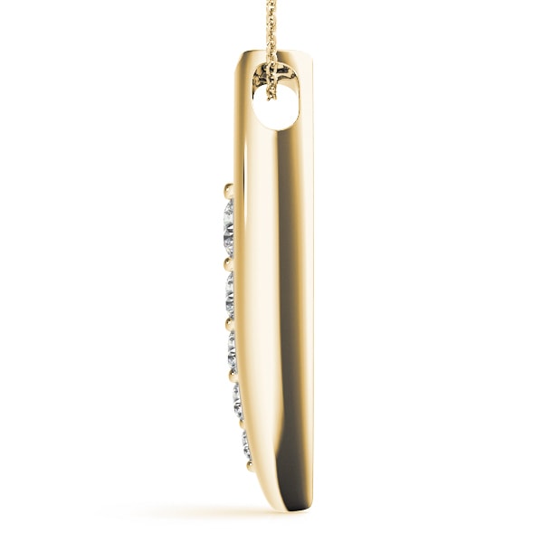 14K Yellow Gold 1 ct tw Fashion Diamond Pendant