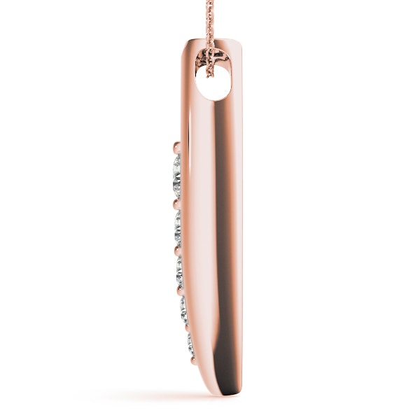 14K Rose Gold 1 ct tw Fashion Diamond Pendant