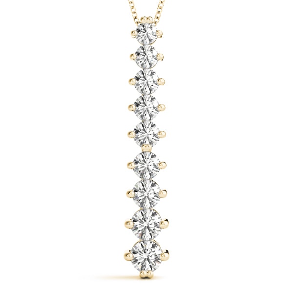 18K Yellow Gold 1 ct tw Fashion Diamond Pendant