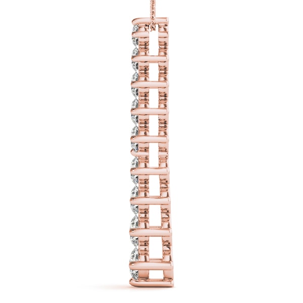 18K Rose Gold 1 ct tw Fashion Diamond Pendant