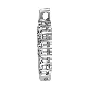 18K White Gold 1 CT Diamond Journey Pendant