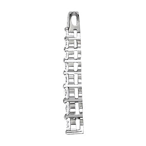 18K White Gold 1 CT Diamond Journey Pendant