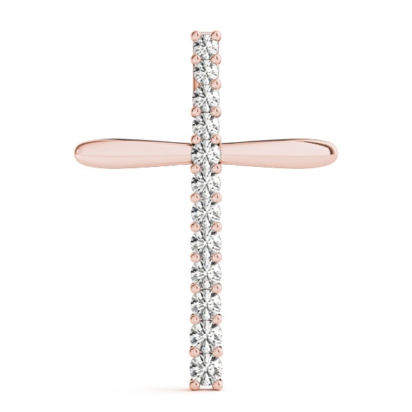 14K Rose Gold 1 ct tw Fashion Diamond Pendant
