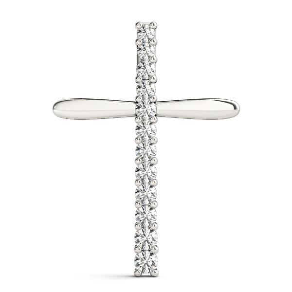Multi-Diamond Cross Pendant