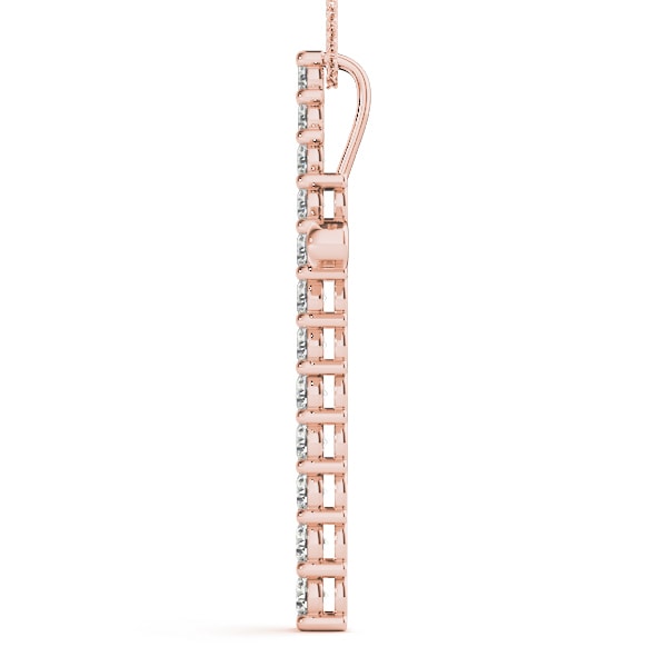 18K Rose Gold 1 ct tw Fashion Diamond Pendant