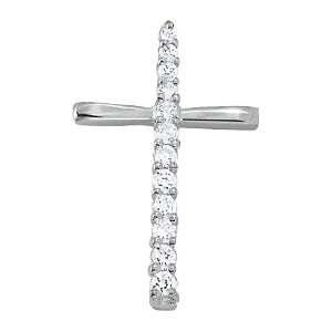 Multi-Diamond Cross Pendant