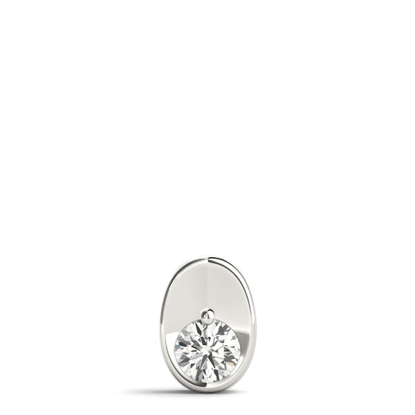 1/2 CT Platinum Round Diamond Solitaire Pendant