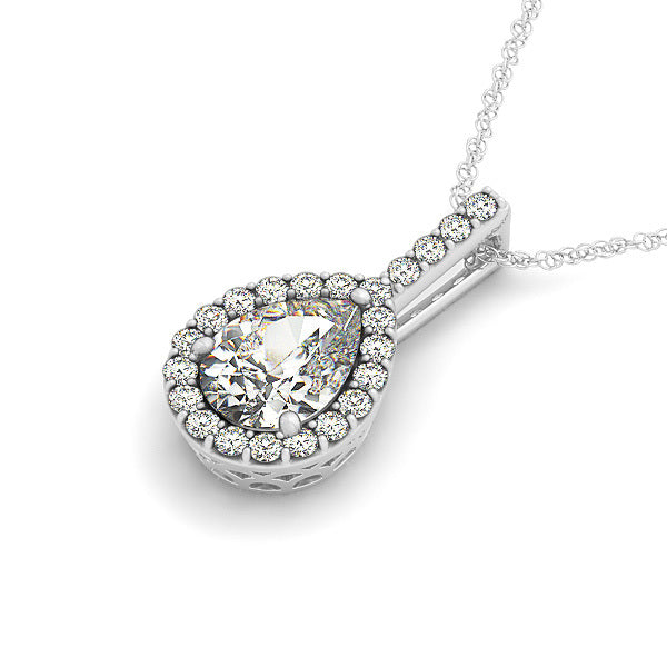 Diamond Halo Pendant