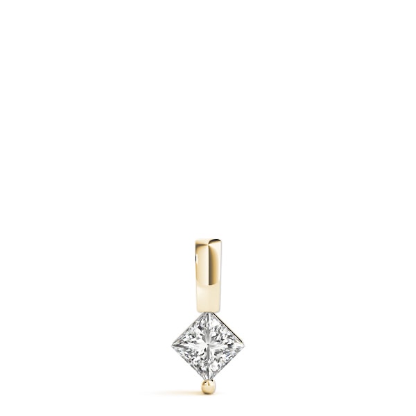 14K Yellow Gold 1/20 ct tw Solitaire Diamond Pendant