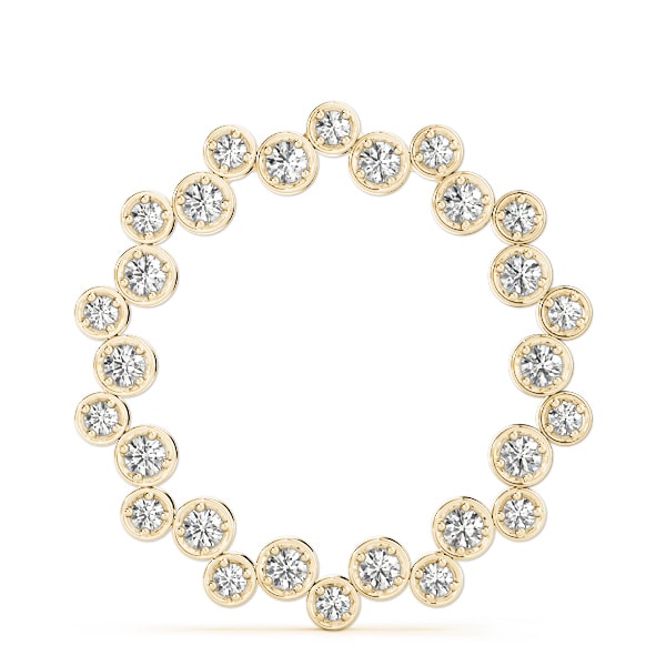 14K Yellow Gold 1 ct tw Fashion Diamond Pendant