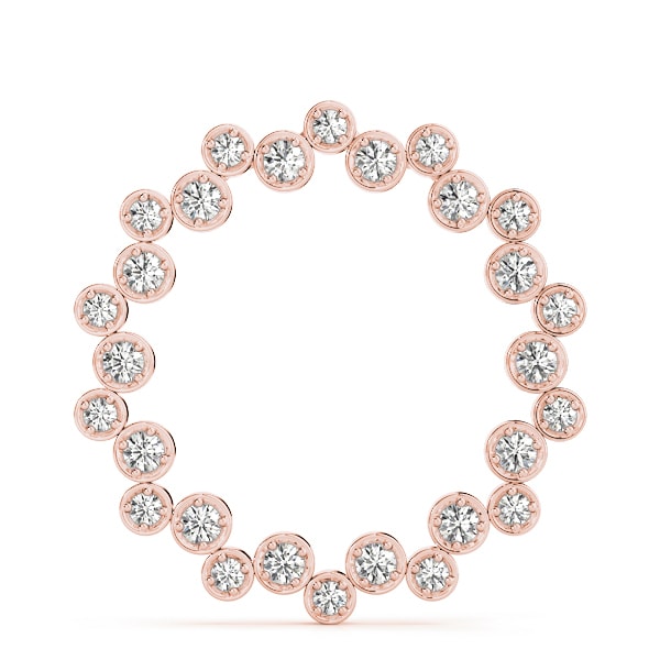 14K Rose Gold 1 ct tw Fashion Diamond Pendant
