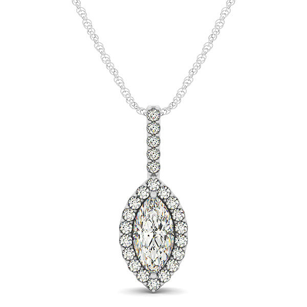 Diamond Cluster Halo Pendant