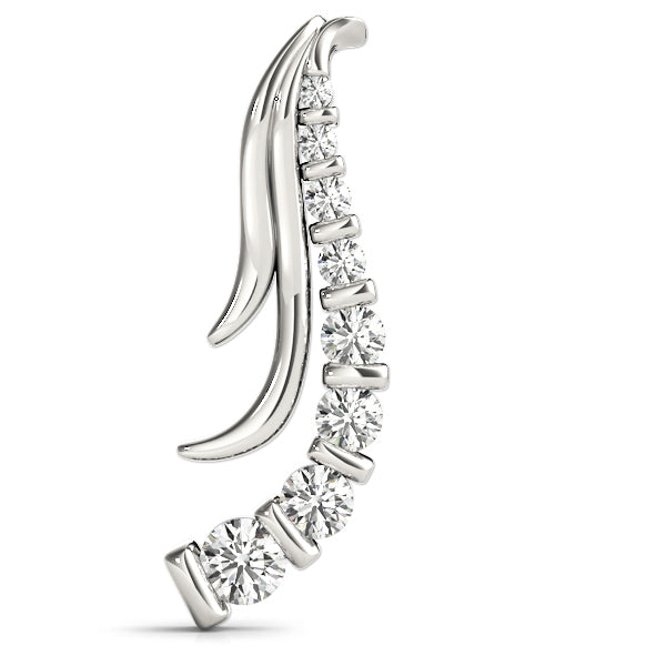 Round Diamond Journey Pendant