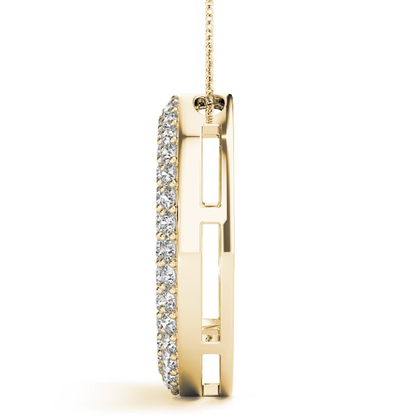 14K Yellow Gold 1 ct tw Fashion Diamond Pendant
