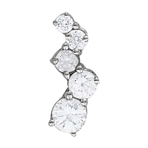 Platinum 1 ct tw Fashion Diamond Pendant