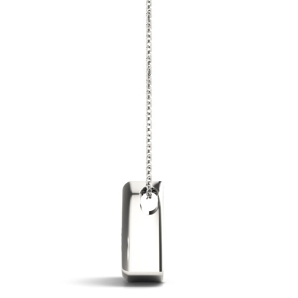 1 CT Diamond 18K White Gold Solitaire Pendant
