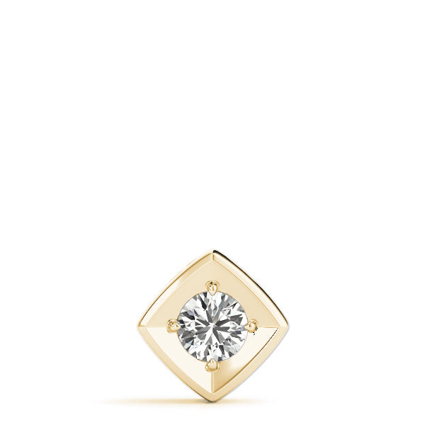 18K Yellow Gold 1ct Diamond Pendant Necklace