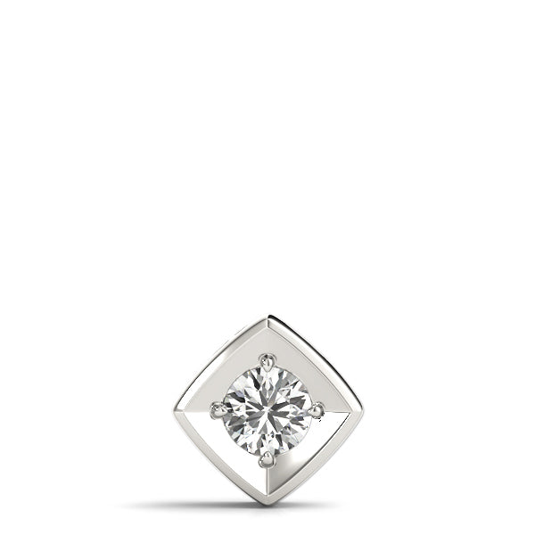 Platinum 1 ct Round Diamond Solitaire Pendant