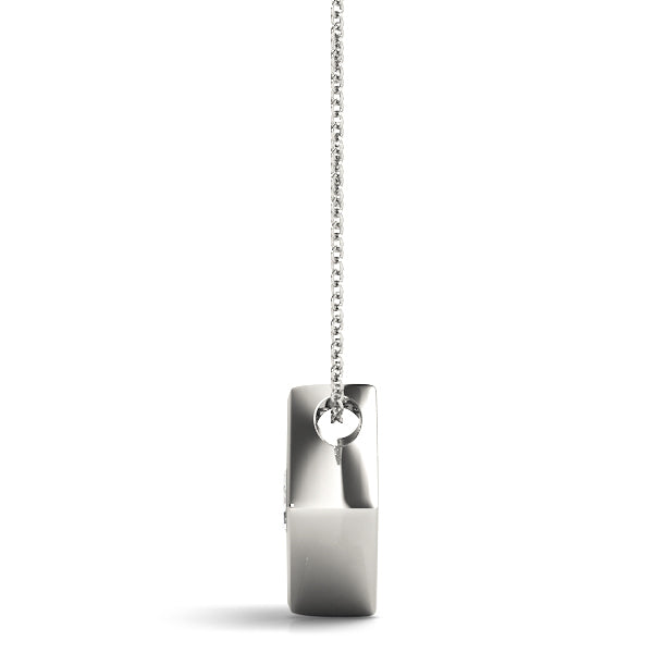 Platinum 1 ct Round Diamond Solitaire Pendant