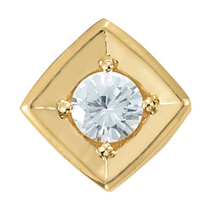 Platinum 1 ct Round Diamond Solitaire Pendant