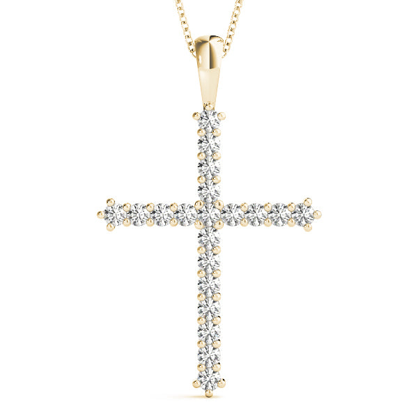 14K Yellow Gold 1 ct tw Fashion Diamond Pendant