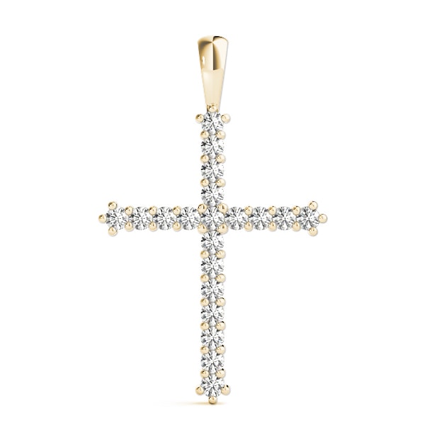 18K Yellow Gold 1 ct tw Fashion Diamond Pendant
