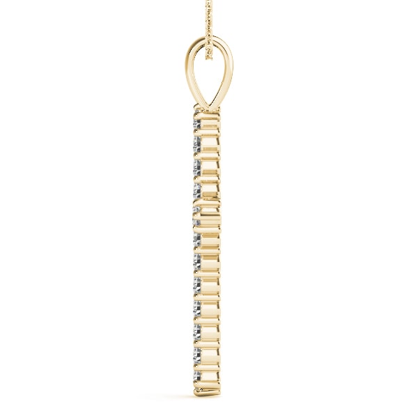 18K Yellow Gold 1 ct tw Fashion Diamond Pendant