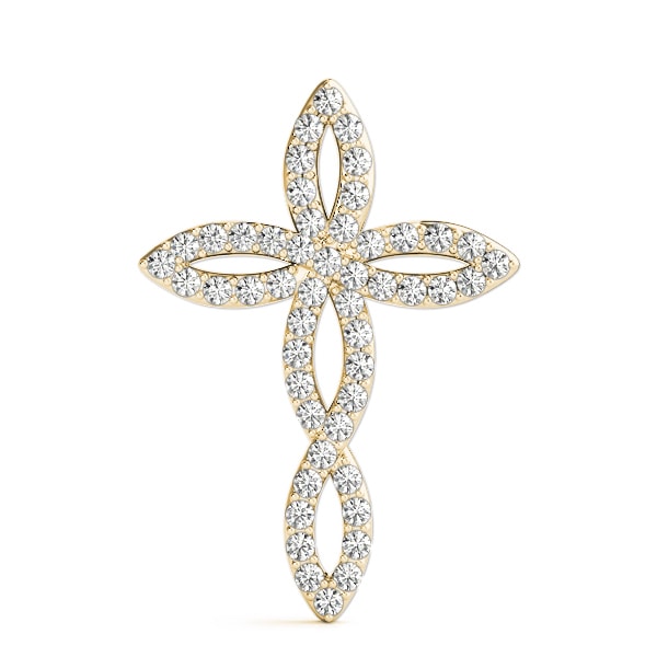 14K Yellow Gold 1 ct tw Fashion Diamond Pendant