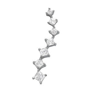 18K White Gold 1 1/2 ct tw Fashion Diamond Pendant