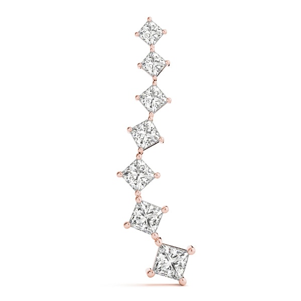 18K Rose Gold 1 1/2 ct tw Fashion Diamond Pendant
