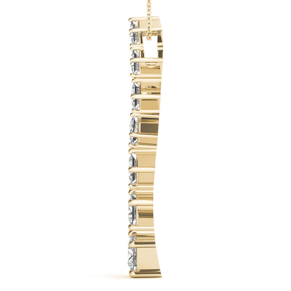14K Yellow Gold 1 1/2 ct tw Fashion Diamond Pendant