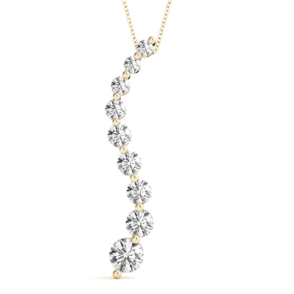 14K Yellow Gold 1/4 ct tw Fashion Diamond Pendant