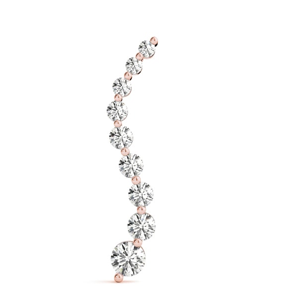 14K Rose Gold 1/4 ct tw Fashion Diamond Pendant