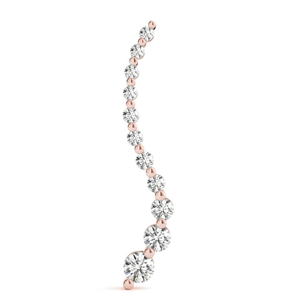 18K Rose Gold 1 ct tw Fashion Diamond Pendant