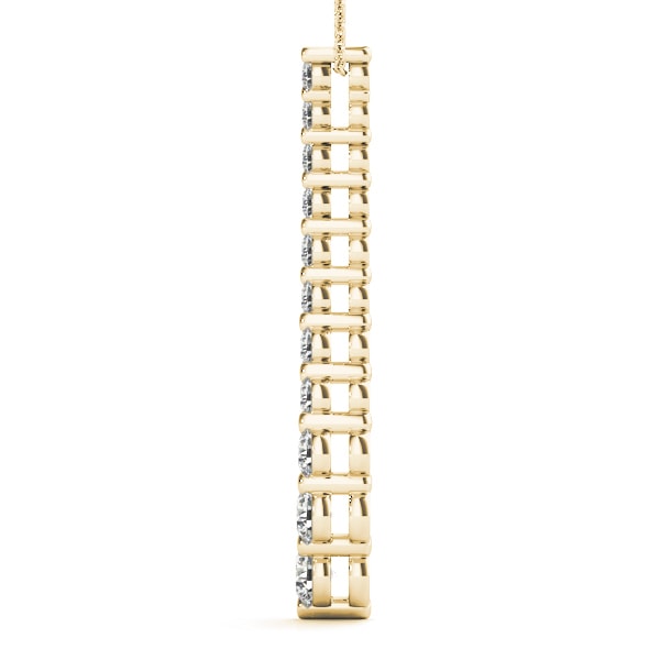 18K Yellow Gold 1 ct tw Fashion Diamond Pendant