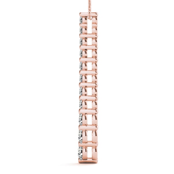 14K Rose Gold 1 ct tw Fashion Diamond Pendant