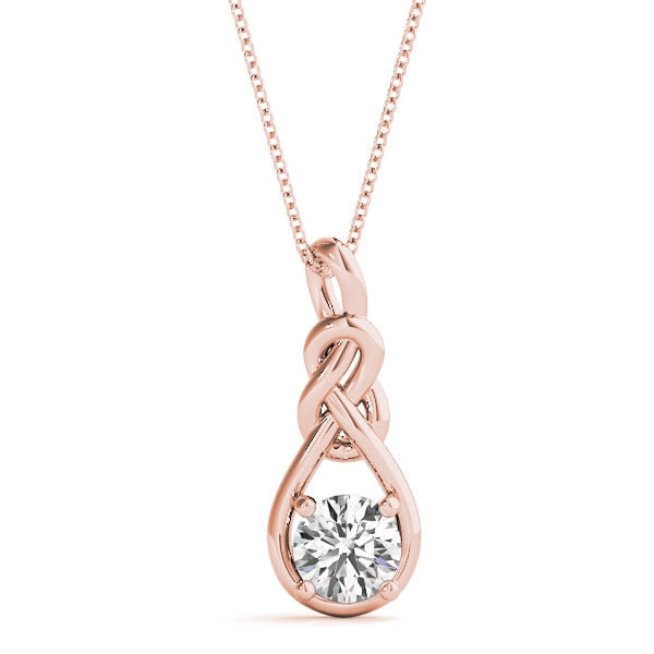 14K Rose Gold 1 ct tw Fashion Diamond Pendant