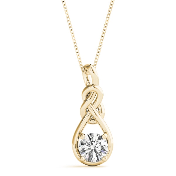 18K Yellow Gold 1 ct tw Fashion Diamond Pendant
