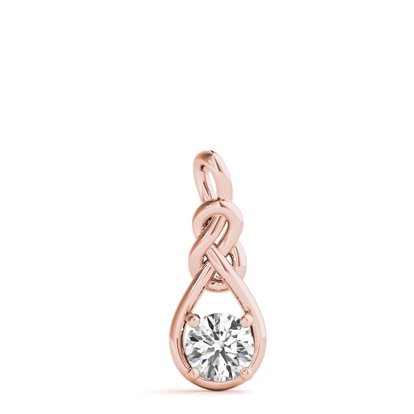 14K Rose Gold 1 ct tw Fashion Diamond Pendant