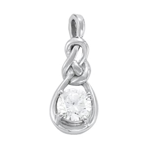 14K White Gold 1 ct tw Fashion Diamond Pendant
