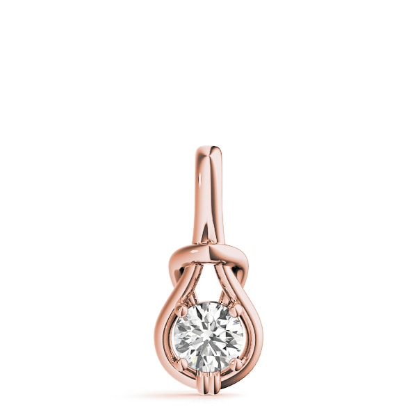 14K Rose Gold 1 ct tw Fashion Diamond Pendant