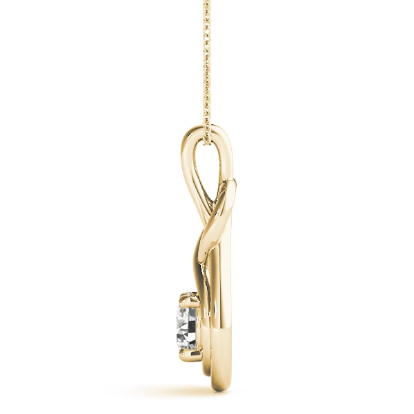 14K Yellow Gold 1/10 ct tw Fashion Diamond Pendant
