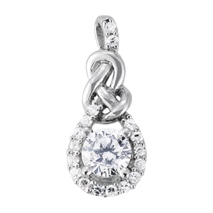 14K White Gold 1 1/6 ct tw Fashion Diamond Pendant