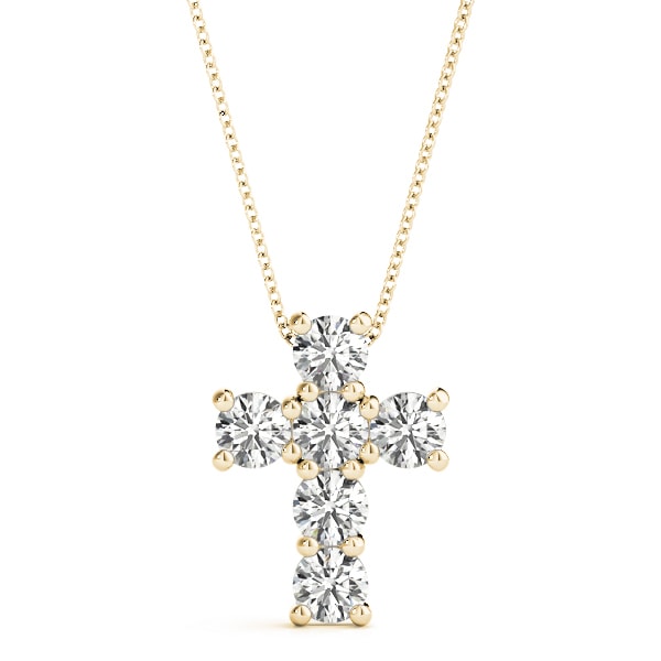 18K Yellow Gold 1 ct tw Fashion Diamond Pendant