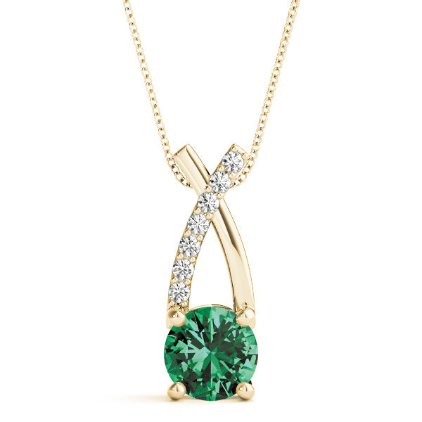 14K Yellow Gold 1 ct tw Fashion Diamond Pendant