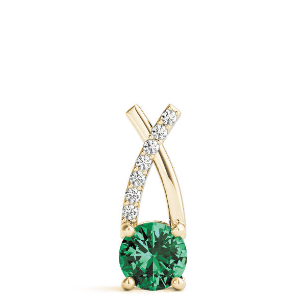 14K Yellow Gold 1 ct tw Fashion Diamond Pendant