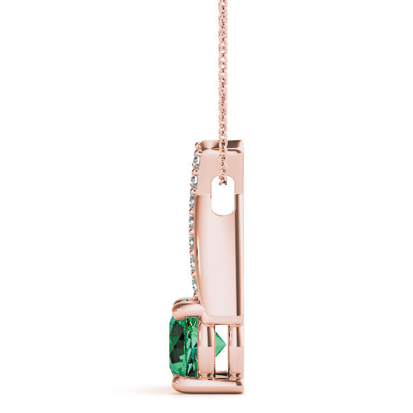 14K Rose Gold 1 ct tw Fashion Diamond Pendant